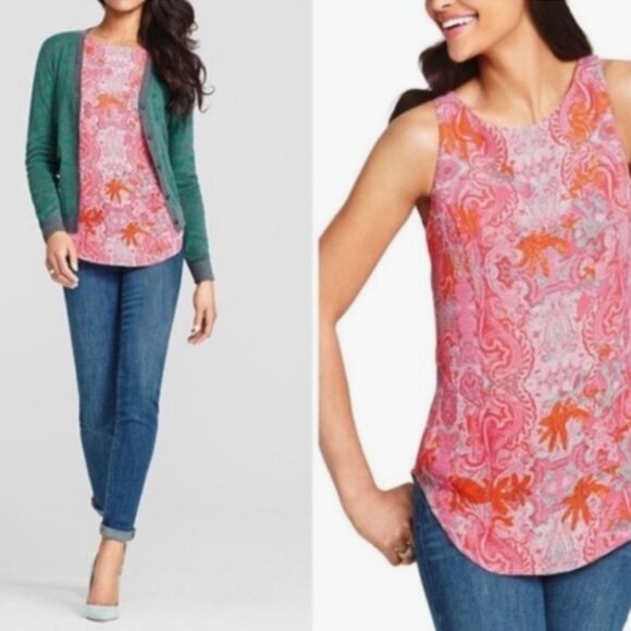 CAbi Style 127 Printed Jubilee Blouse size Large - Picture 1 of 7